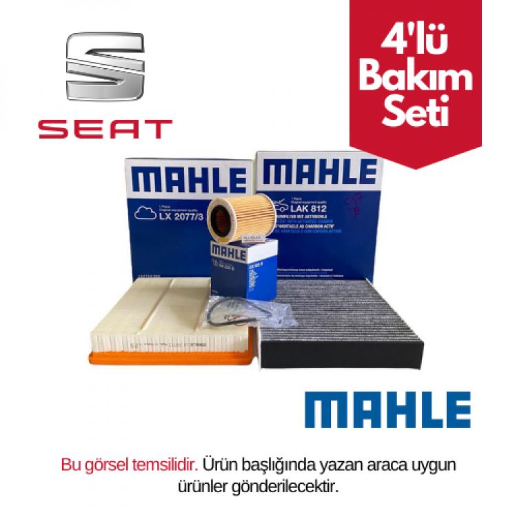 Mahle Seat Cordoba 2003-2009 1.2 Benzinli BME Motor Yağ Bakım Seti
