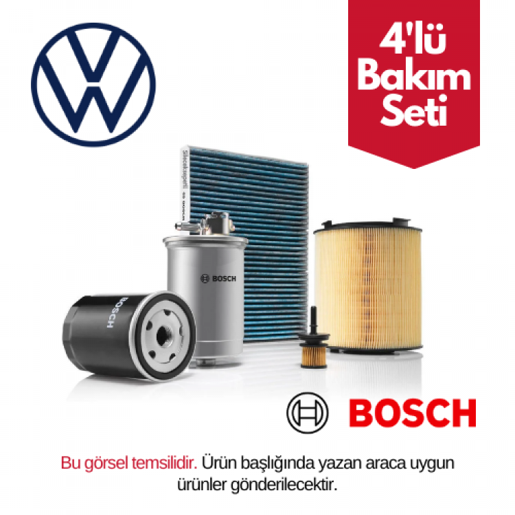 Bosch VW Amarok 2010-2019 Arası 2.0 TDI Dizel CDB-CNF-CDC-CNA Motor Yağ Bakım Seti